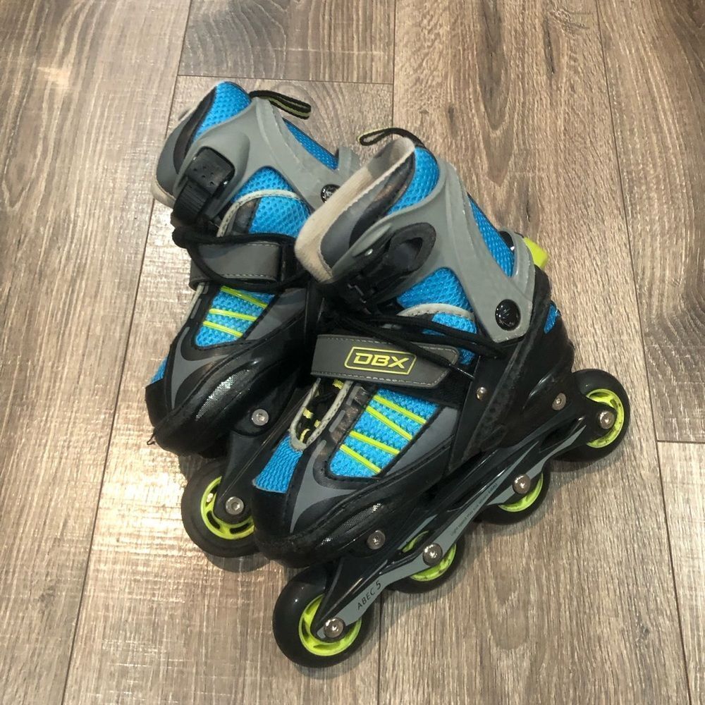 DBX Inline Skates Shoe Size 1-4 Kids Inline Skates - Blue and Black